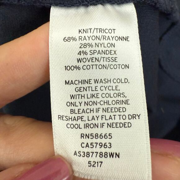 1901 sleeveless polo shirt dress navy pockets poplin collar nautical plus 3X - Picture 4 of 9